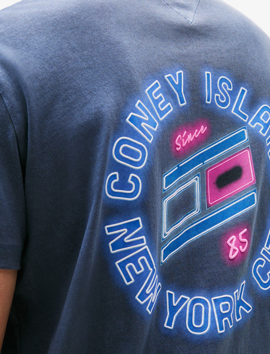 Tommy Hilfiger Jeans Novelty Fair Erkek Mavi T-Shirt Tommy Hilfiger Jeans Novelty Fair Erkek Mavi T-Shirt