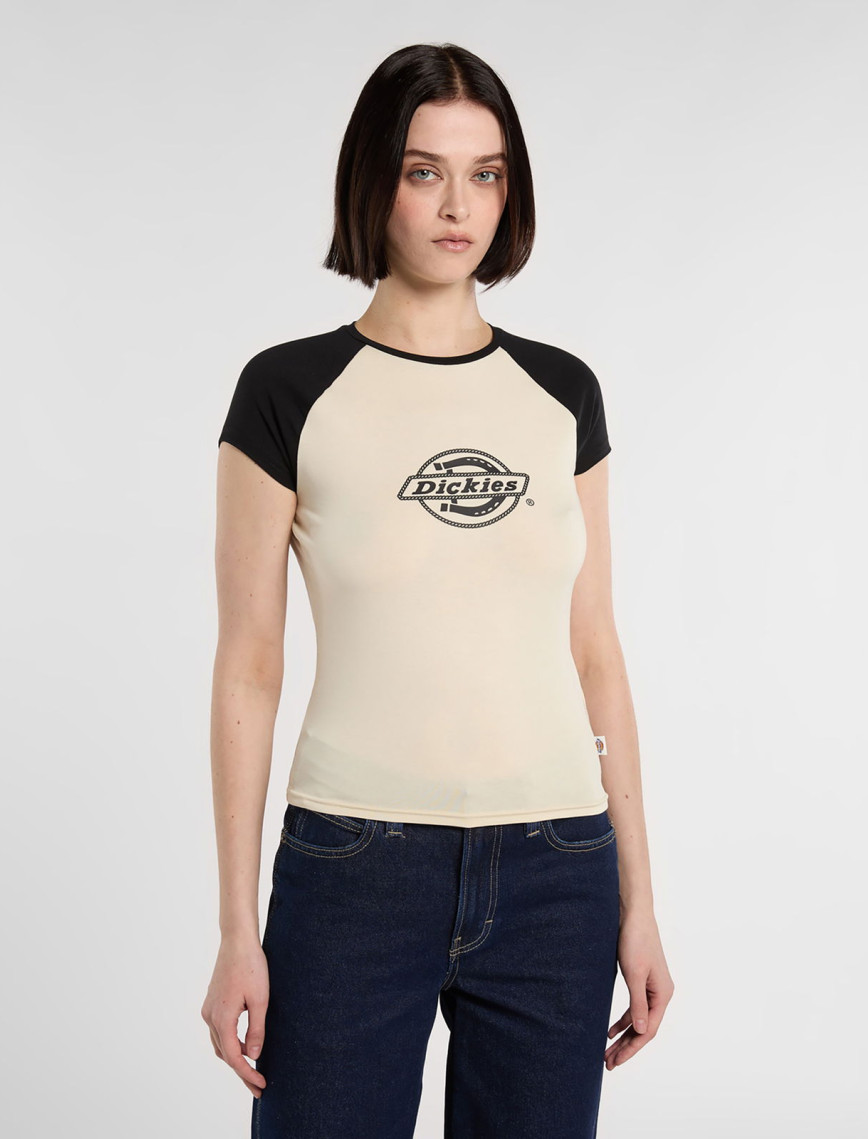 Dickies Forth Show Raglan Kadın Beyaz T-Shirt