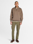 Timberland Erkek Kahverengi Çeyrek Fermuarlı Sweatshirt Timberland Erkek Kahverengi Çeyrek Fermuarlı Sweatshirt