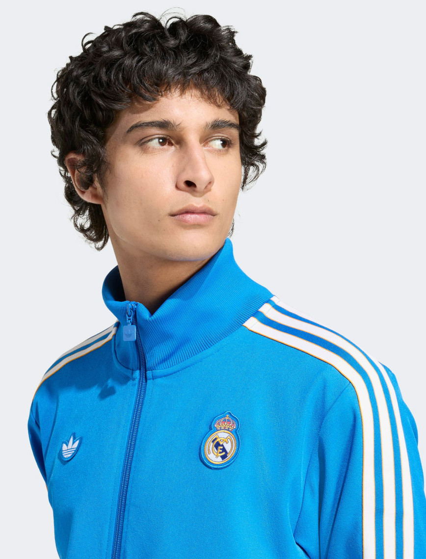adidas Real Madrid Terrace Icons Erkek Mavi Fermuarlı Sweatshirt adidas Real Madrid Terrace Icons Erkek Mavi Fermuarlı Sweatshirt
