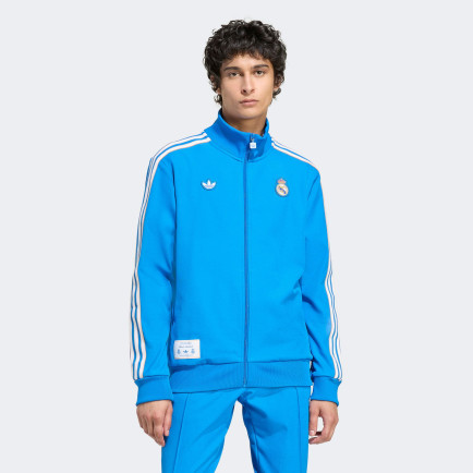 adidas Real Madrid Terrace Icons Erkek Mavi Fermuarlı Sweatshirt adidas Real Madrid Terrace Icons Erkek Mavi Fermuarlı Sweatshirt
