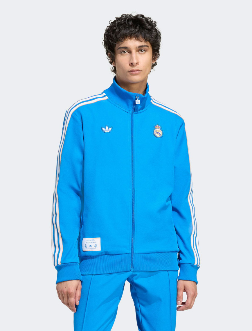 adidas Real Madrid Terrace Icons Erkek Mavi Fermuarlı Sweatshirt adidas Real Madrid Terrace Icons Erkek Mavi Fermuarlı Sweatshirt