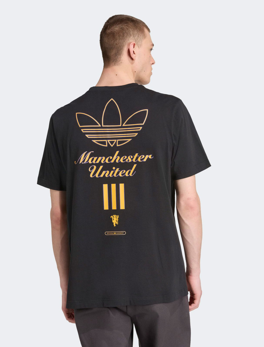 adidas Manchester United Terrace Icons Graphic Erkek Siyah T-Shirt adidas Manchester United Terrace Icons Graphic Erkek Siyah T-Shirt