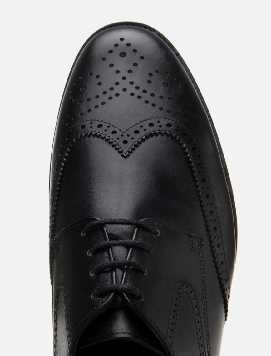 Erkek Deri Siyah Hafif Tabanlı Klasik Ayakkabı Erkek Deri Siyah Hafif Tabanlı Klasik Ayakkabı