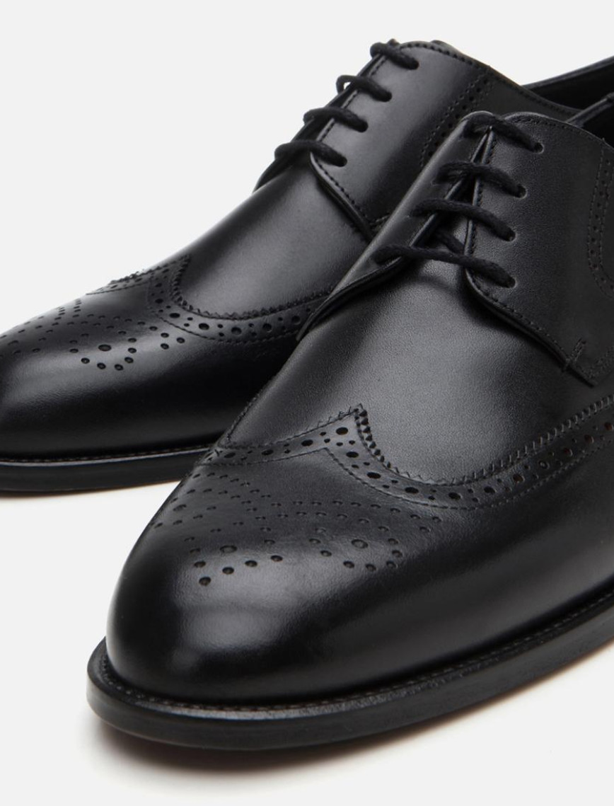 Erkek Deri Siyah Hafif Tabanlı Klasik Ayakkabı Erkek Deri Siyah Hafif Tabanlı Klasik Ayakkabı