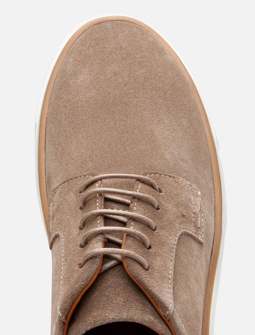 Erkek Süet Deri Bej Hafif Tabanlı Günlük Ayakkabı