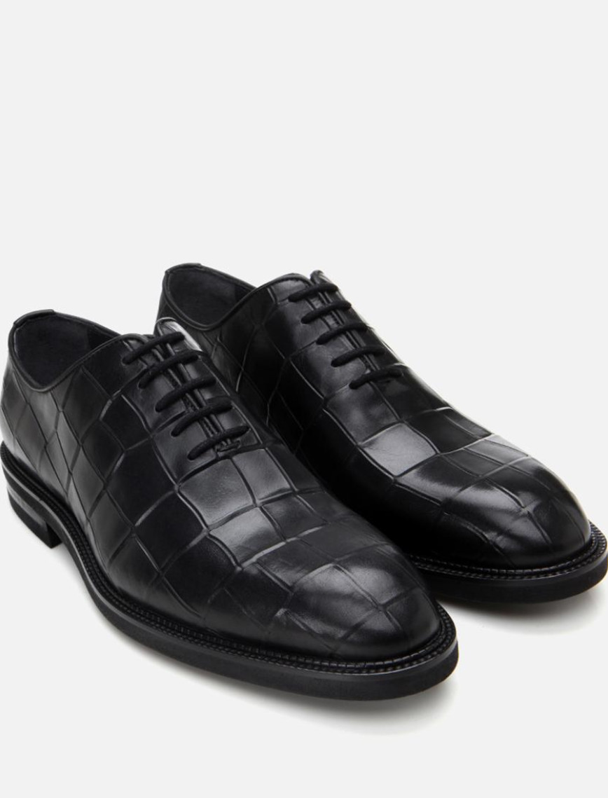 Erkek Deri Siyah Hafif Tabanlı Klasik Ayakkabı Erkek Deri Siyah Hafif Tabanlı Klasik Ayakkabı