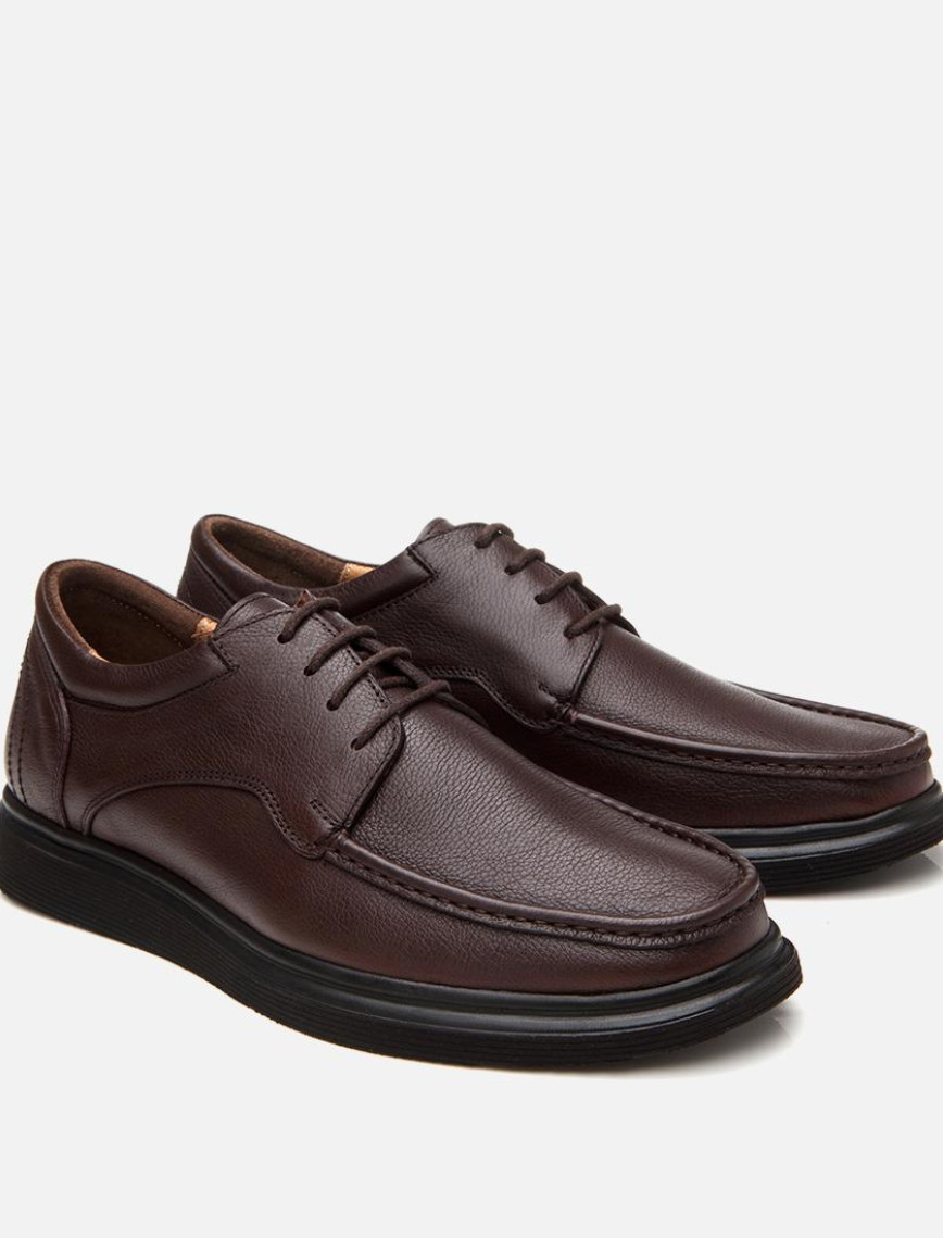 Erkek Deri Kahverengi Rahat Günlük Ayakkabı Erkek Deri Kahverengi Rahat Günlük Ayakkabı