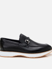Erkek Deri Siyah Spor Tabanlı Klasik Loafer Erkek Deri Siyah Spor Tabanlı Klasik Loafer