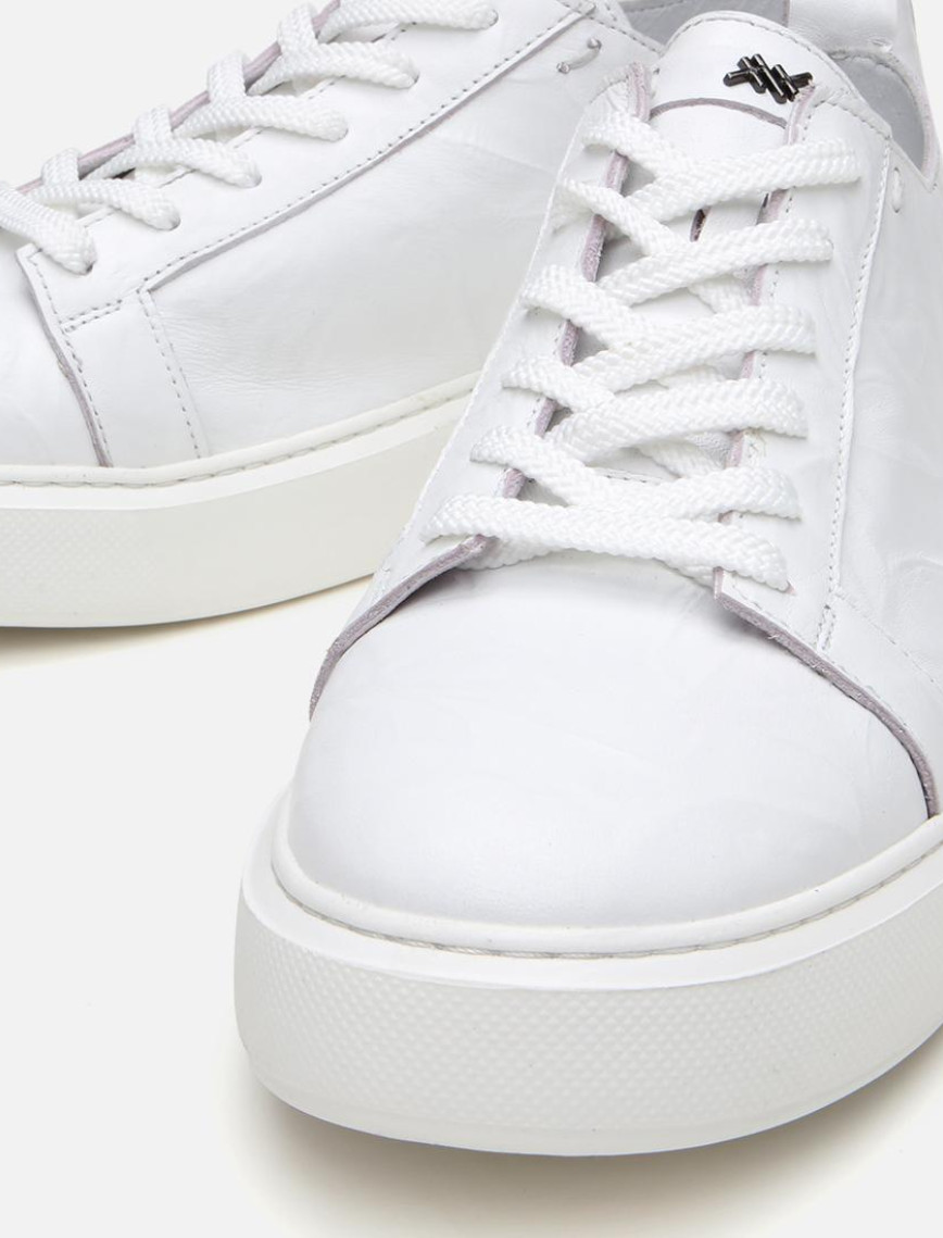 Erkek Deri Beyaz Hafif Tabanlı Spor Ayakkabı Erkek Deri Beyaz Hafif Tabanlı Spor Ayakkabı