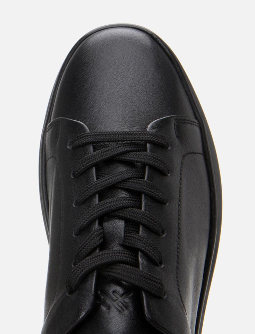 Erkek Deri Siyah Spor Ayakkabı Erkek Deri Siyah Spor Ayakkabı