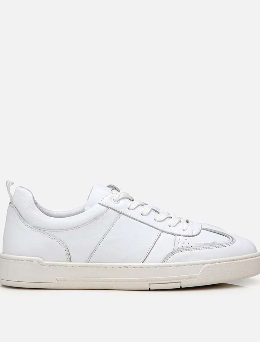 Erkek Deri Beyaz Spor Ayakkabı Erkek Deri Beyaz Spor Ayakkabı