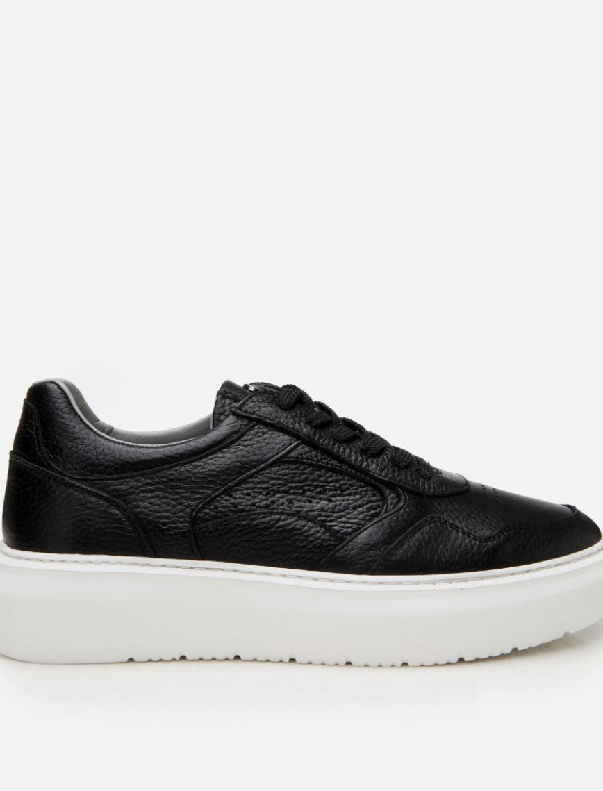 Erkek Deri Bej Yüksek Tabanlı Spor Ayakkabı Erkek Deri Bej Yüksek Tabanlı Spor Ayakkabı