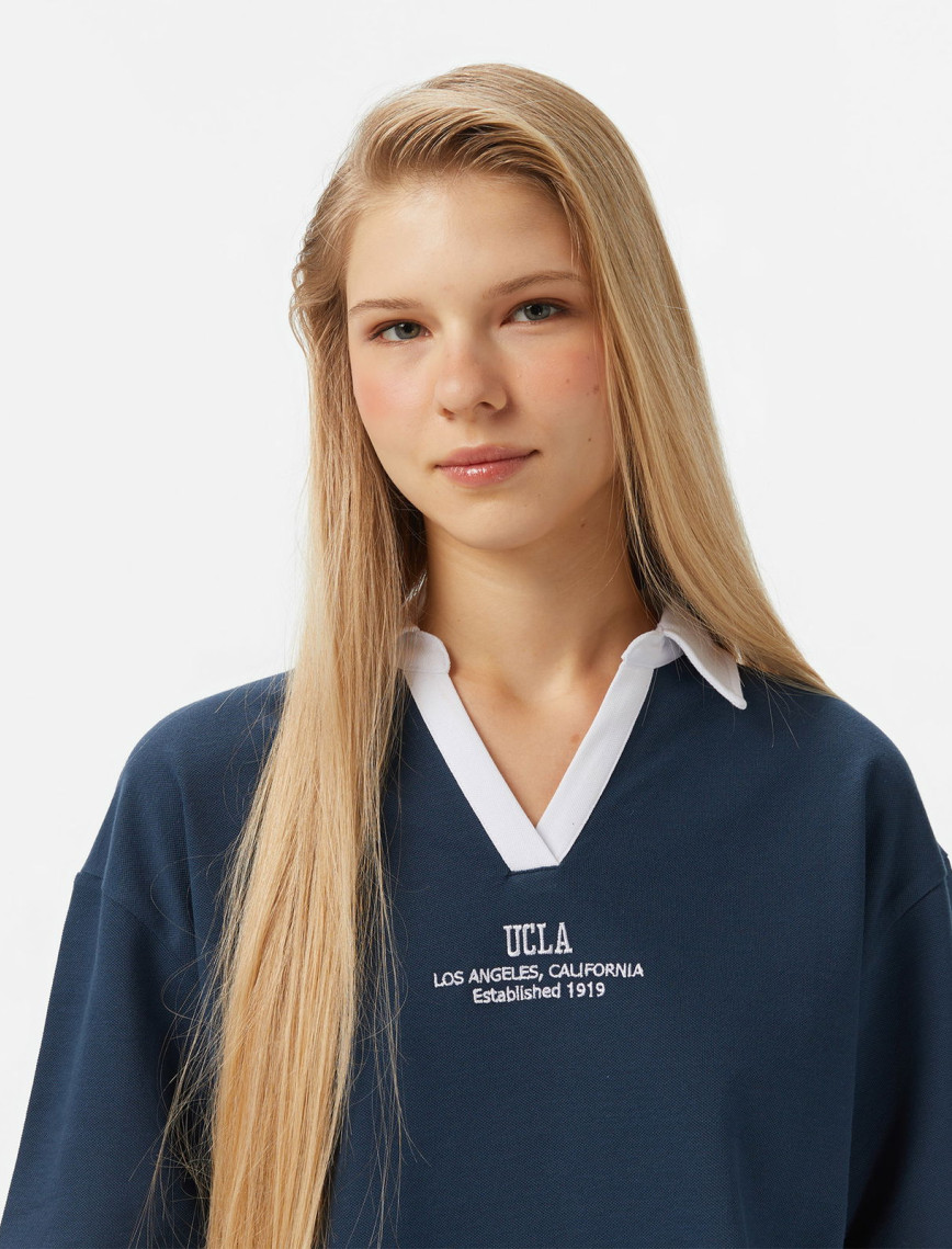 UCLA Polly Kadın Lacivert T-Shirt