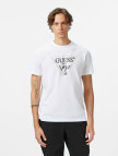 Guess Triangle Regular Fit Erkek Beyaz T-Shirt