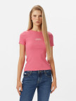 Guess Jeans Top Kadın Pembe T-Shirt Guess Jeans Top Kadın Pembe T-Shirt