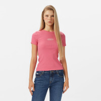 Guess Jeans Top Kadın Pembe T-Shirt Guess Jeans Top Kadın Pembe T-Shirt