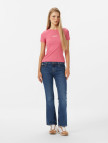Guess Jeans Top Kadın Pembe T-Shirt Guess Jeans Top Kadın Pembe T-Shirt
