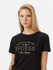 Guess Marina Slim Fit Kadın Siyah T-Shirt