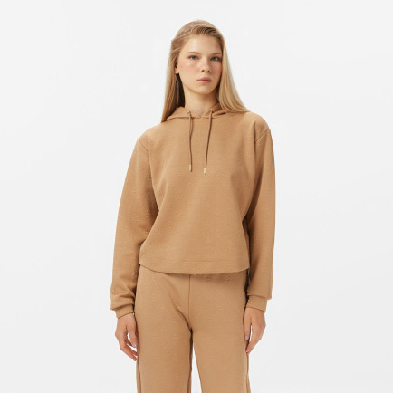 Guess Peony Kadın Kahverengi Sweatshirt