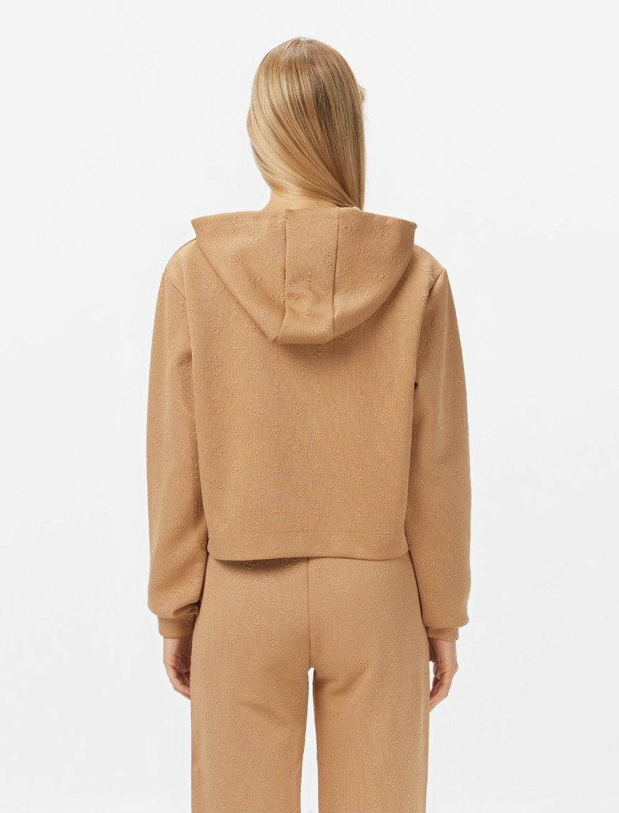 Guess Peony Kadın Kahverengi Sweatshirt Guess Peony Kadın Kahverengi Sweatshirt