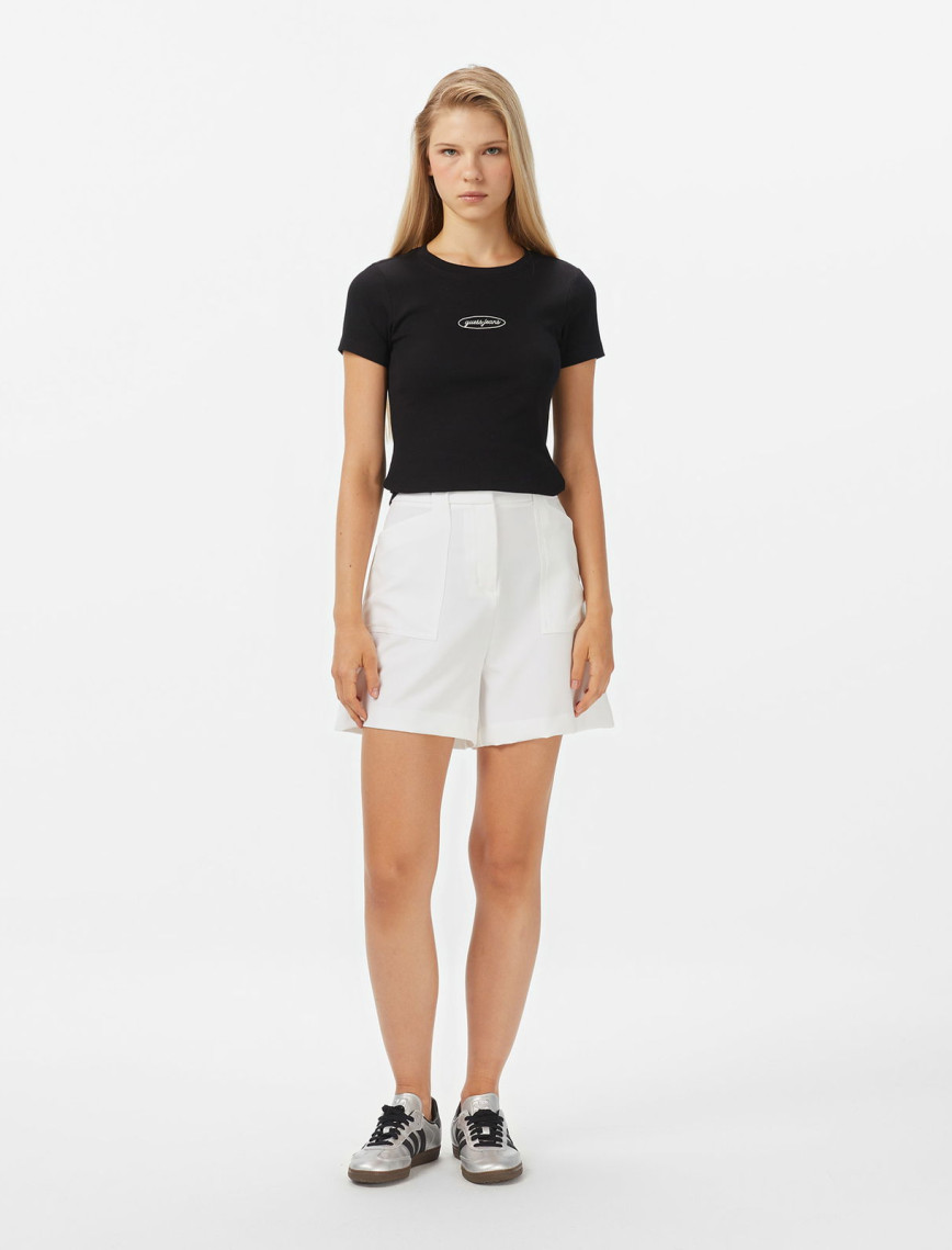 Guess Jeans Top Kadın Siyah T-Shirt Guess Jeans Top Kadın Siyah T-Shirt