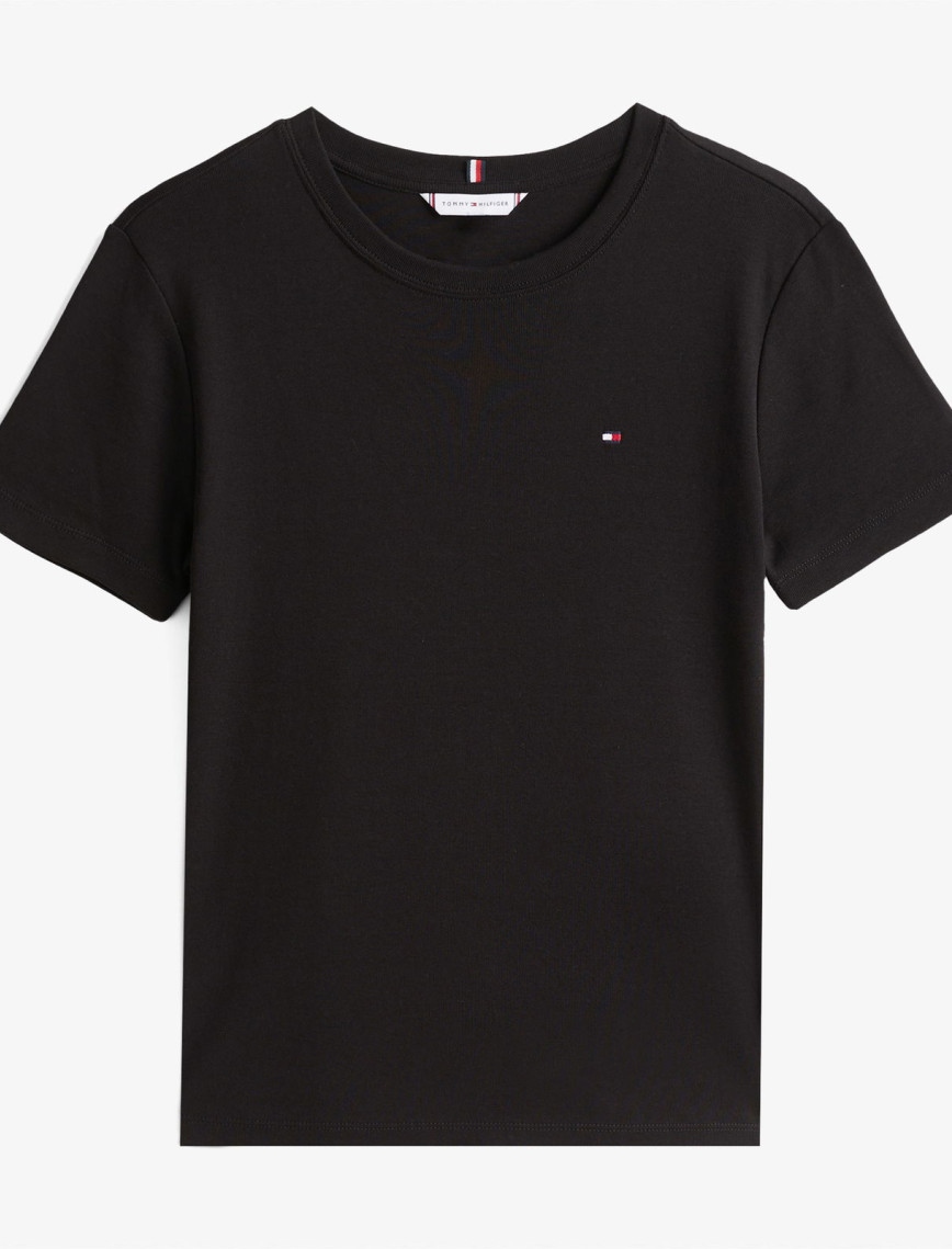 Tommy Hilfiger Slim Cody Kadın Siyah T-Shirt Tommy Hilfiger Slim Cody Kadın Siyah T-Shirt