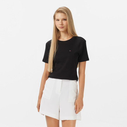 Tommy Hilfiger Slim Cody Kadın Siyah T-Shirt