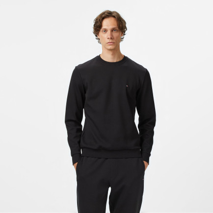 Tommy Hilfiger Essential Intechno Yuvarlak Yaka Erkek Siyah Sweatshirt Tommy Hilfiger Essential Intechno Yuvarlak Yaka Erkek Siyah Sweatshirt