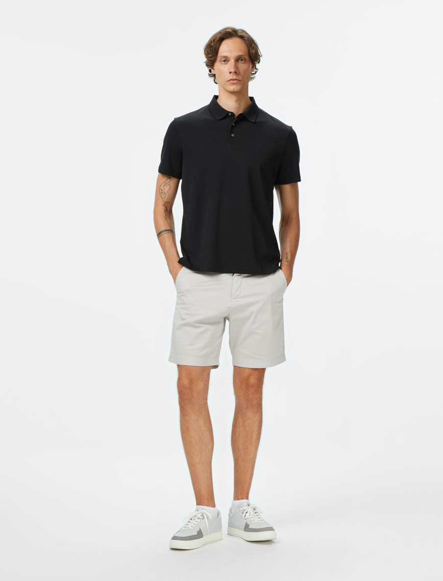 Calvin Klein Supima Erkek Siyah Polo Calvin Klein Supima Erkek Siyah Polo