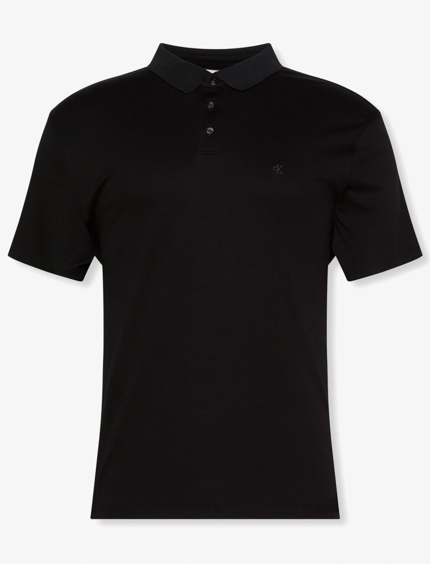 Calvin Klein Supima Erkek Siyah Polo Calvin Klein Supima Erkek Siyah Polo