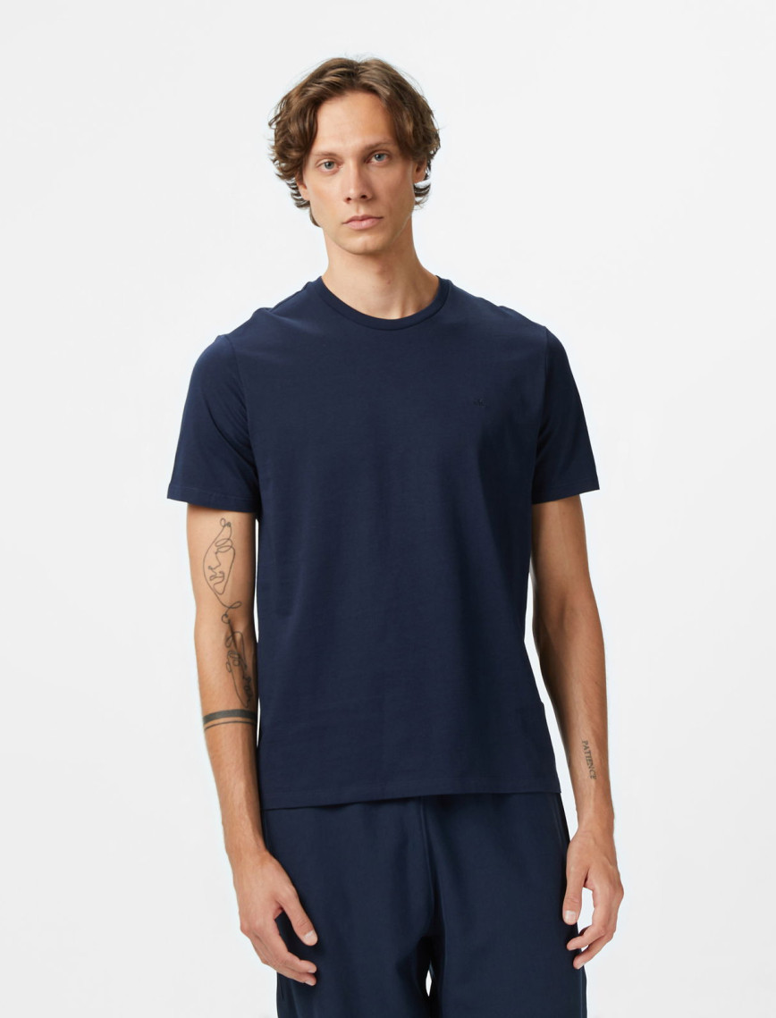 Calvin Klein Smooth Cotton Solid Erkek Gri T-Shirt Calvin Klein Smooth Cotton Solid Erkek Gri T-Shirt
