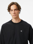 Calvin Klein Premium Terry Monogram Erkek Siyah Sweatshirt