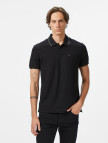 Calvin Klein Refined Pique Tipped Classic Erkek Siyah Polo