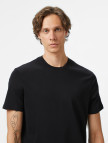 Calvin Klein Supima Chest Crewneck Erkek Siyah T-Shirt