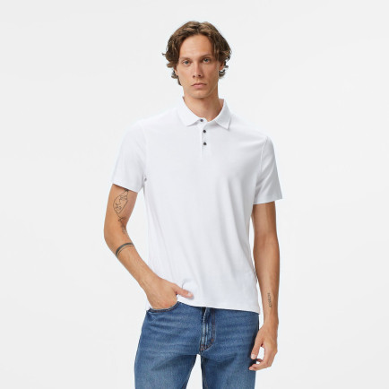 Calvin Klein Supima Erkek Beyaz Polo Calvin Klein Supima Erkek Beyaz Polo