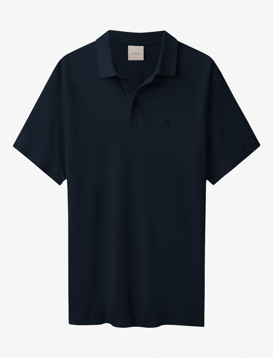 Calvin Klein Supima Erkek Mavi Polo Calvin Klein Supima Erkek Mavi Polo