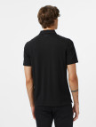 Calvin Klein Stripe Strech Jacquard Erkek Siyah Polo