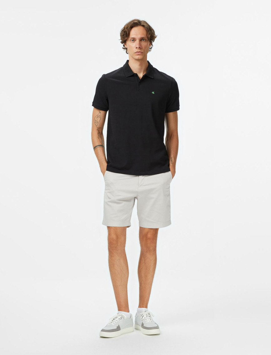 Calvin Klein Casual Pique Classic Erkek Siyah Polo