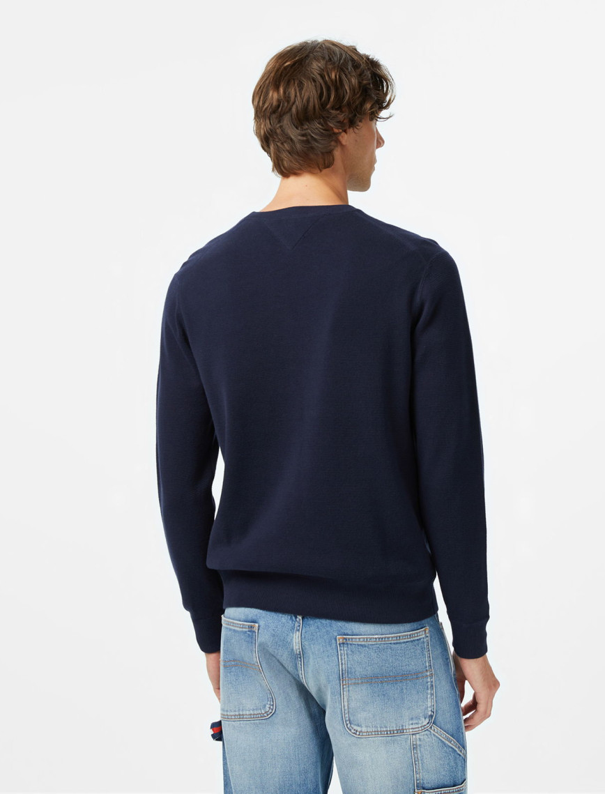 Tommy Hilfiger Athleisure Varsity Erkek Mavi Kazak Tommy Hilfiger Athleisure Varsity Erkek Mavi Kazak