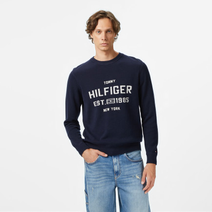 Tommy Hilfiger Athleisure Varsity Erkek Mavi Kazak Tommy Hilfiger Athleisure Varsity Erkek Mavi Kazak