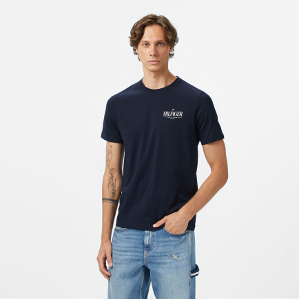 Tommy Hilfiger Brand Love Stack Erkek Mavi T-Shirt Tommy Hilfiger Brand Love Stack Erkek Mavi T-Shirt