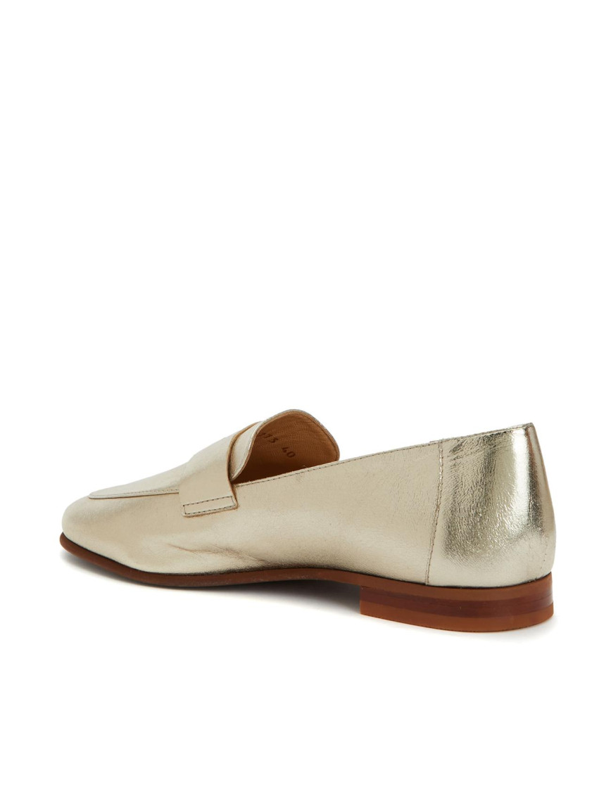 George Hogg Kadın Gold Kuşak Detaylı Deri Loafer George Hogg Kadın Gold Kuşak Detaylı Deri Loafer