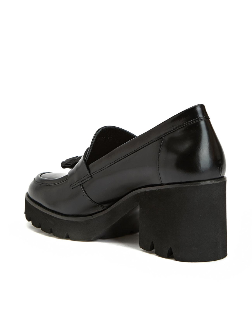 Divarese Kadın Siyah Deri Loafer Divarese Kadın Siyah Deri Loafer