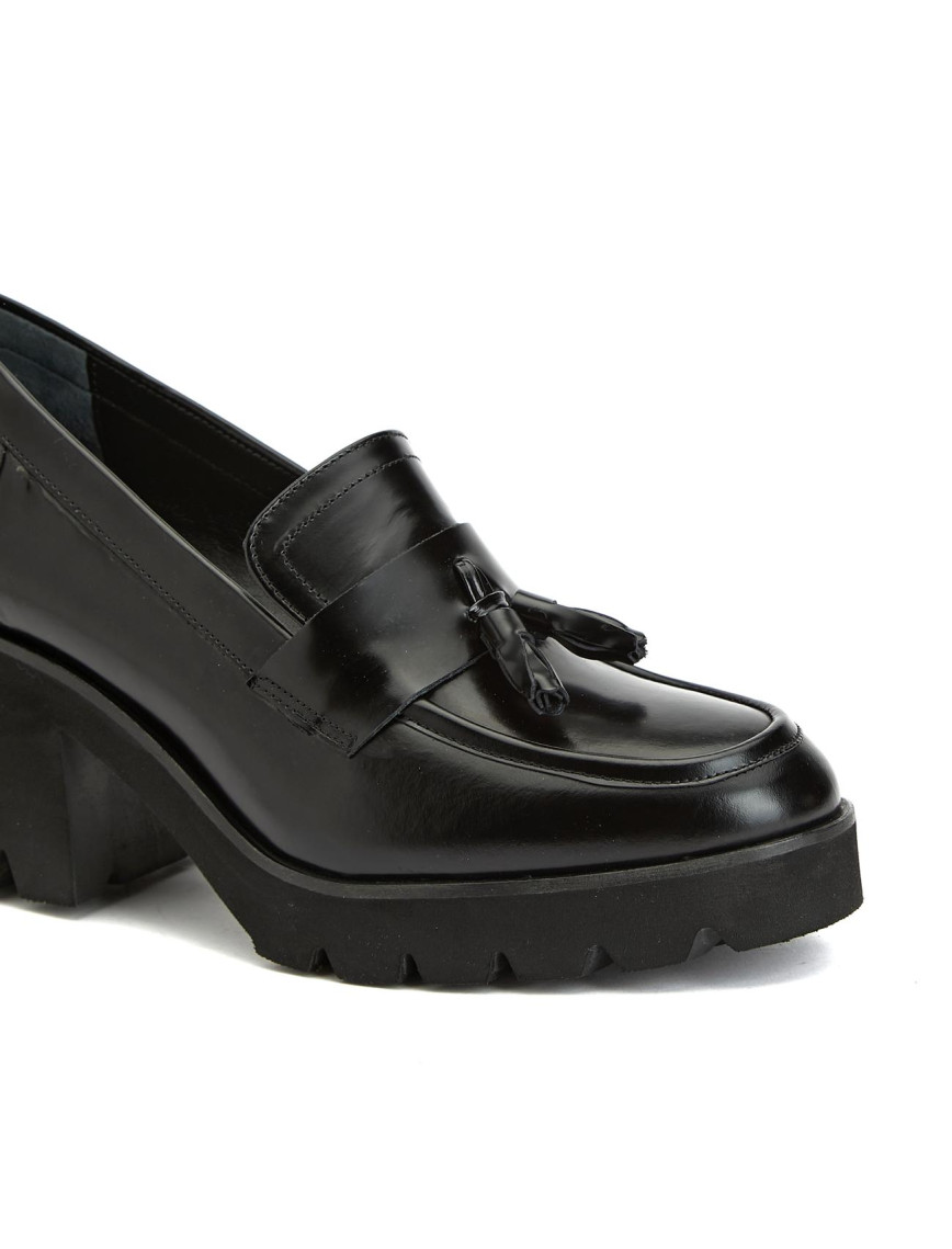 Divarese Kadın Siyah Deri Loafer Divarese Kadın Siyah Deri Loafer