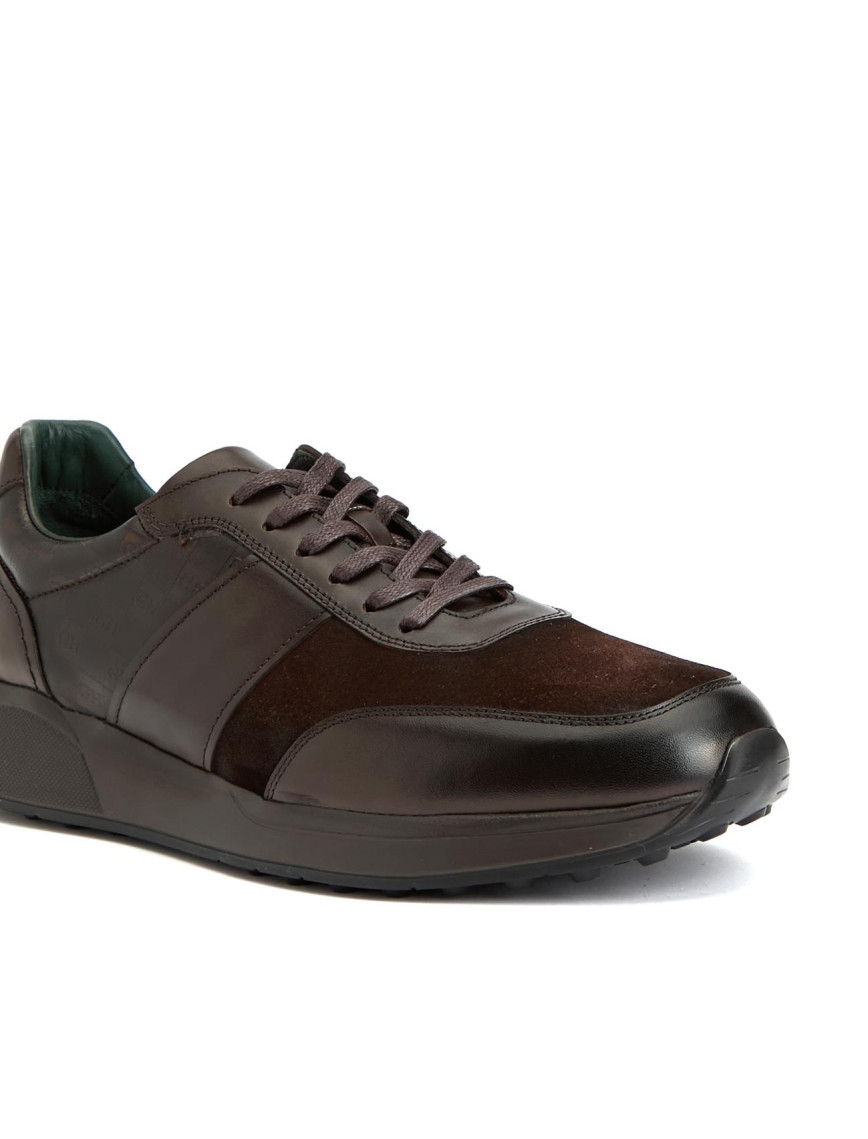 George Hogg Erkek Kahverengi Deri Sneaker George Hogg Erkek Kahverengi Deri Sneaker