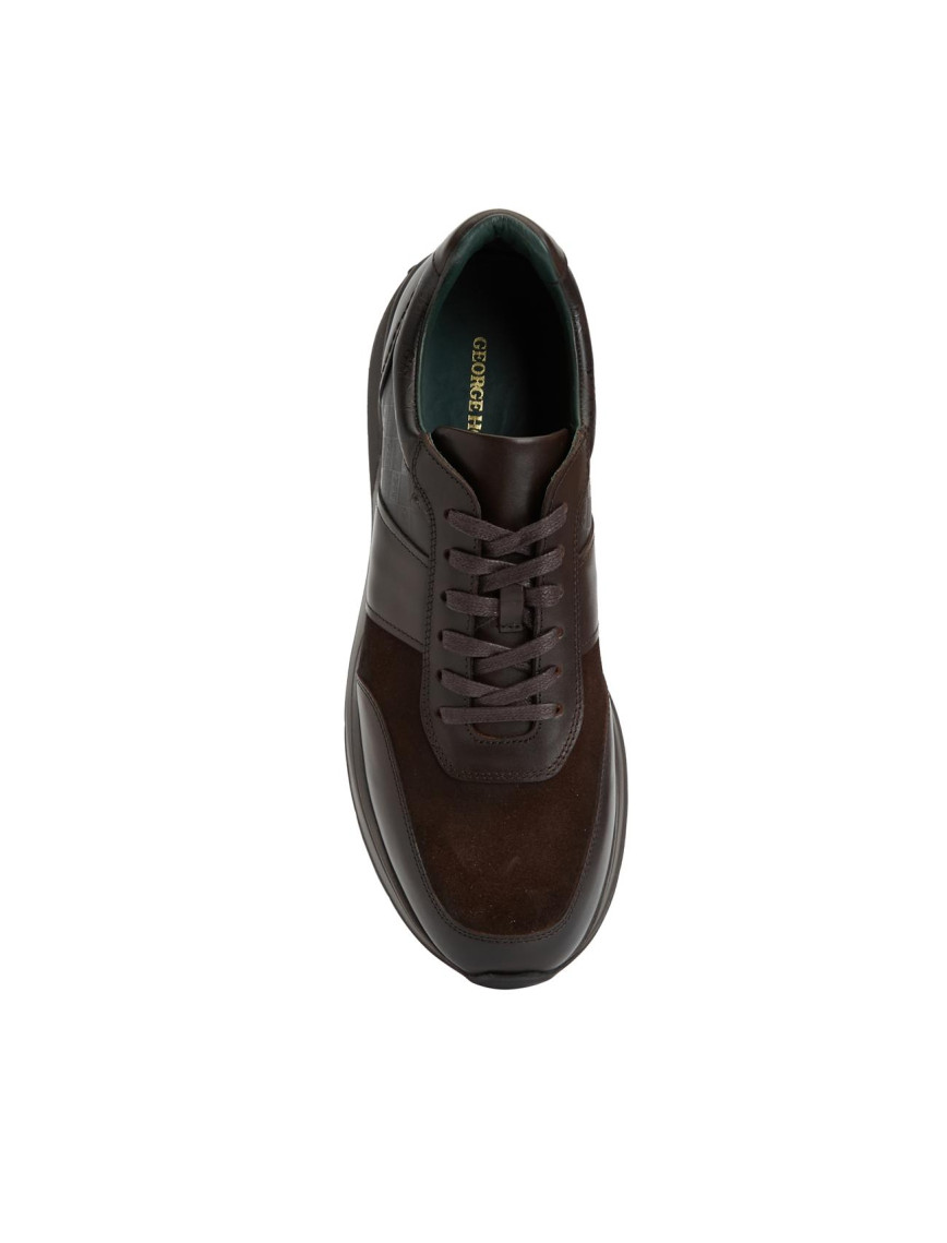 George Hogg Erkek Kahverengi Deri Sneaker George Hogg Erkek Kahverengi Deri Sneaker