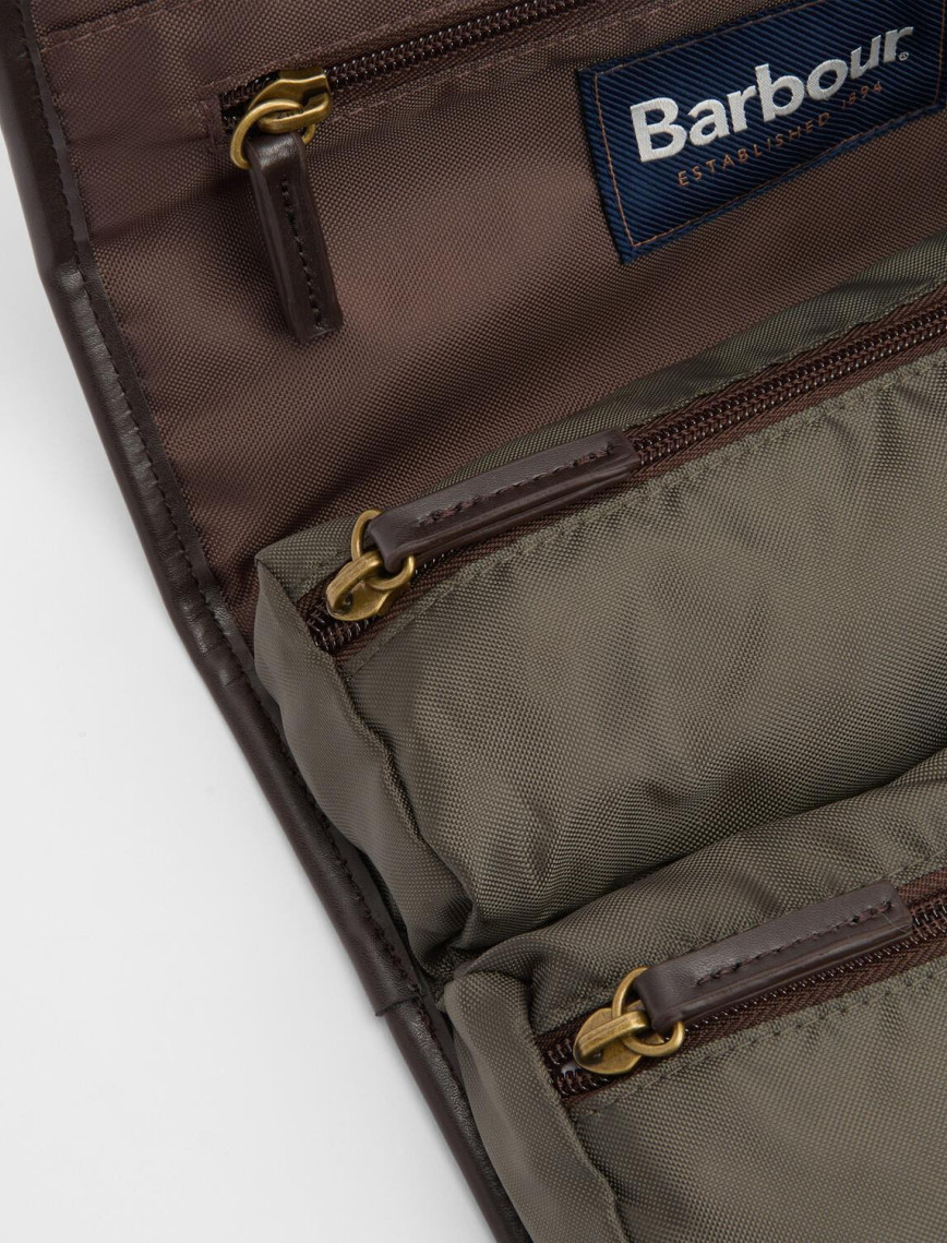 Barbour Wax Hanging Washbag Organizer Barbour Wax Hanging Washbag Organizer