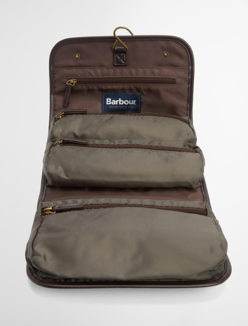 Barbour Wax Hanging Washbag Organizer Barbour Wax Hanging Washbag Organizer