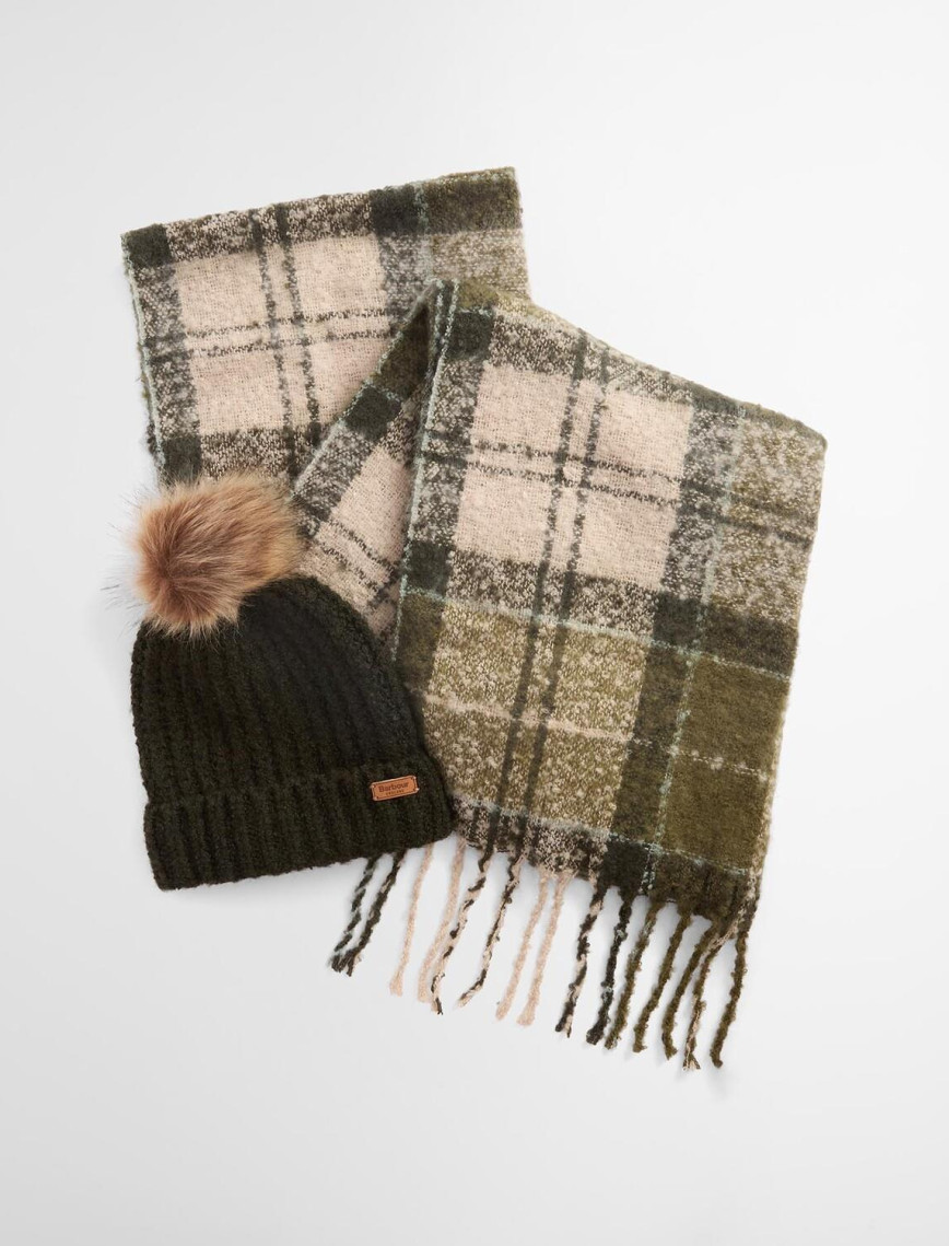 Barbour Saltburn Bere & Tartan Şal Seti Barbour Saltburn Bere & Tartan Şal Seti